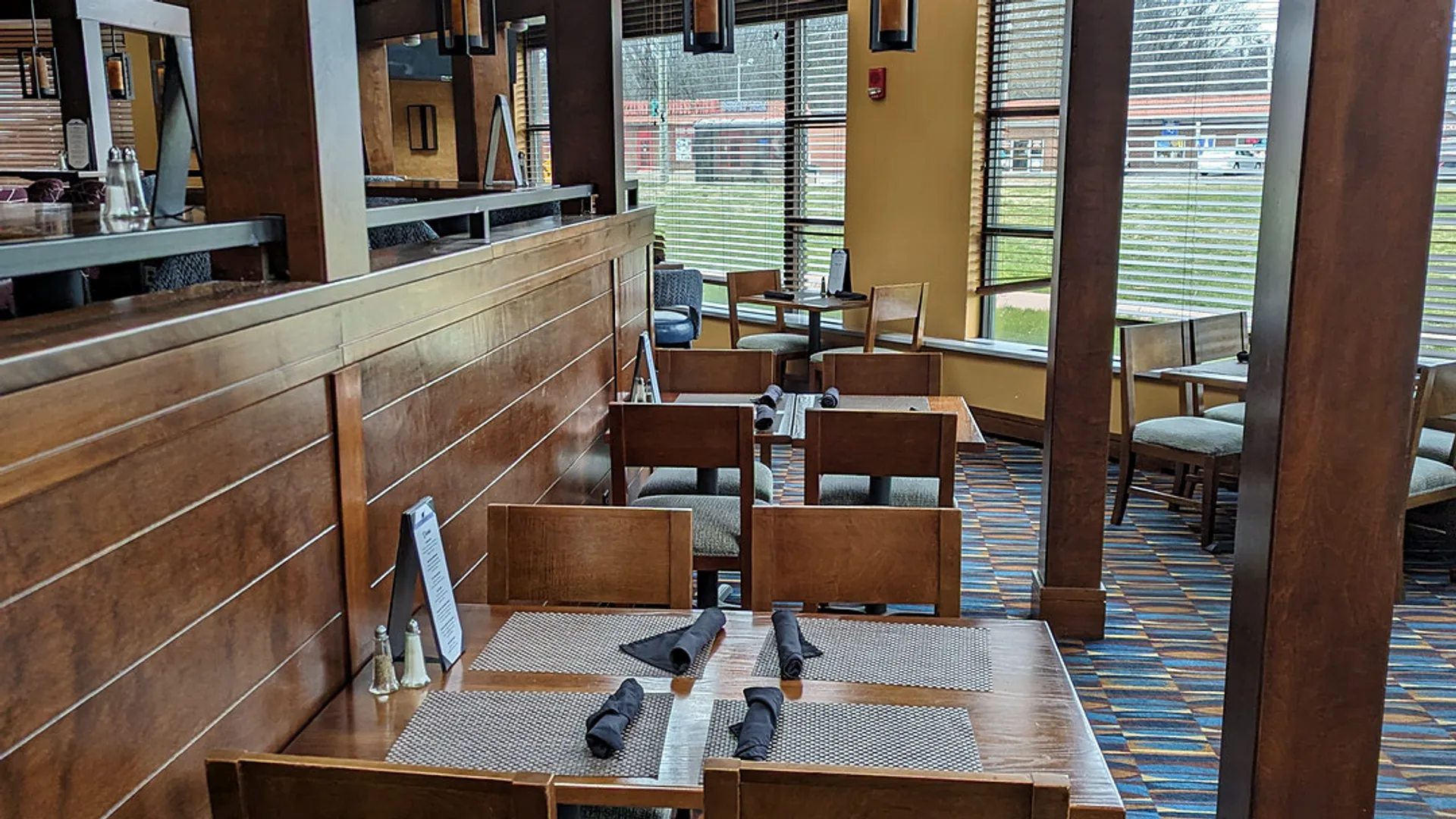 Finished restaurant dining room